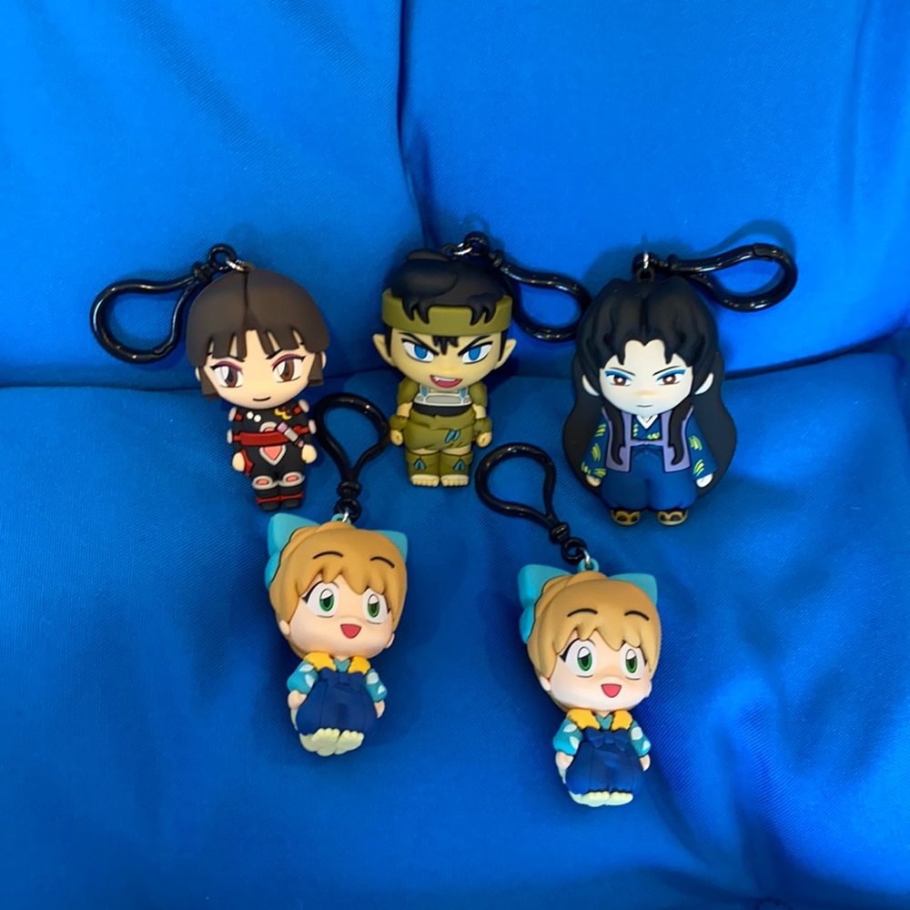 Inuyasha KeyChains Was Made In The 2009 ExcellentCondition All Five Included